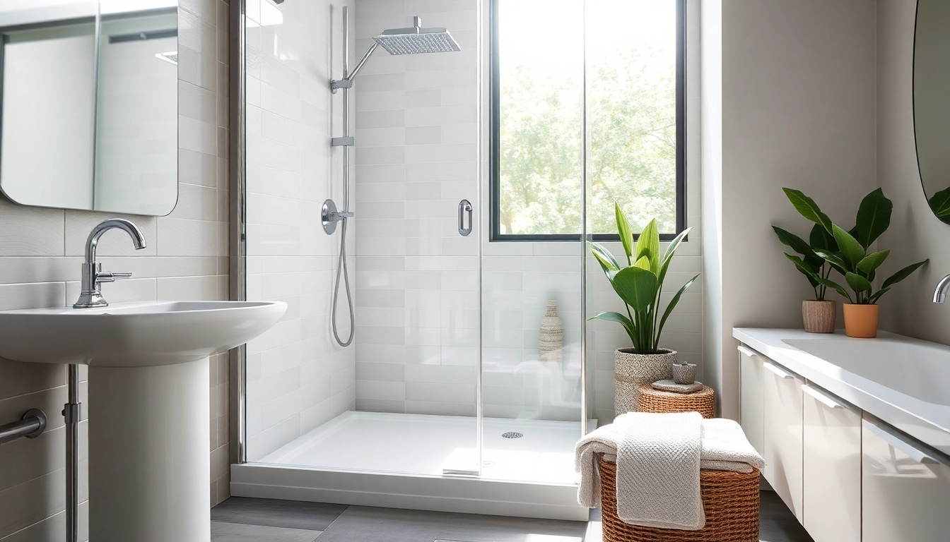 Erleben Sie die sonni Duschkabine 90x90 mit modernem Design und klaren Linien in stilvollem Badezimmer.