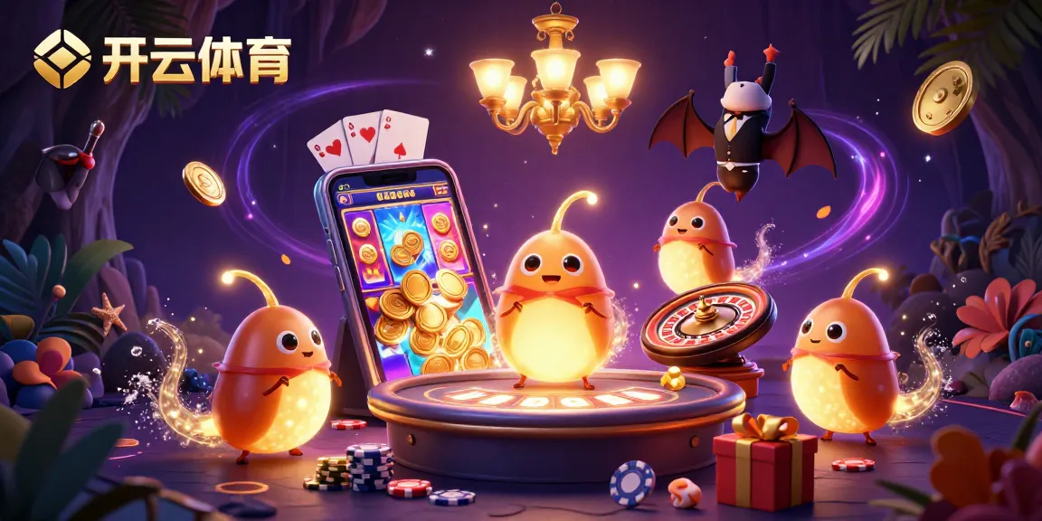 Experience the thrill of gambling at 开云体育 with vivid 3D illustrations and rich casino elements.