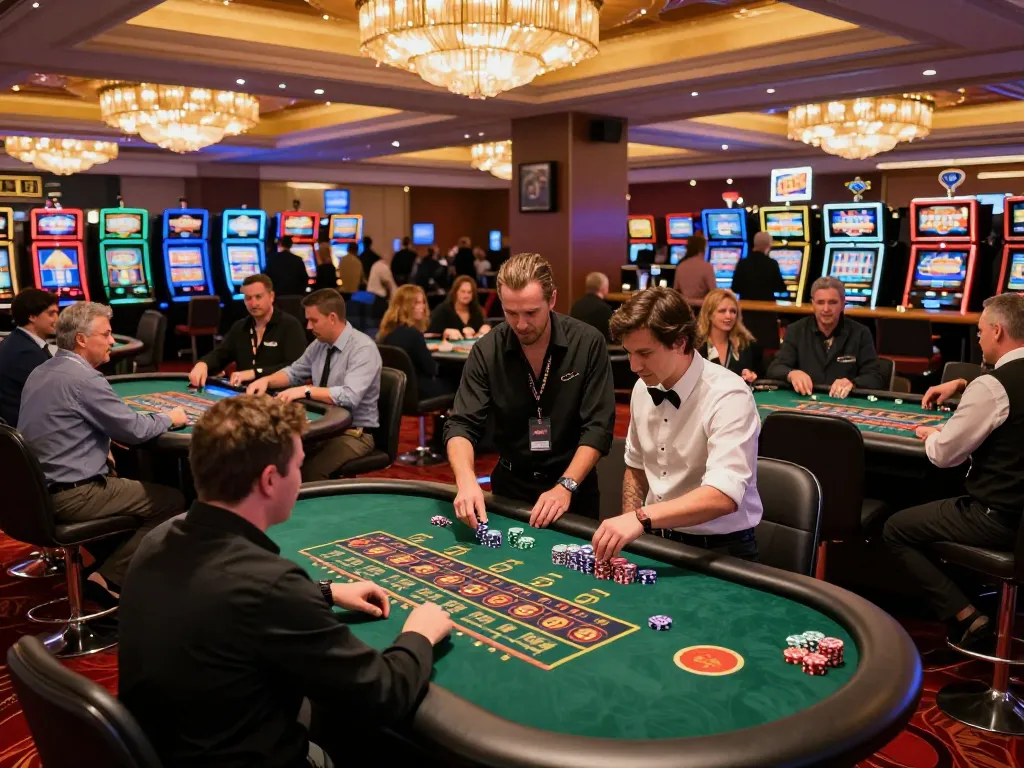 Engaged players at the sc88hd table enjoy thrilling high-stakes gameplay in a vibrant casino setting