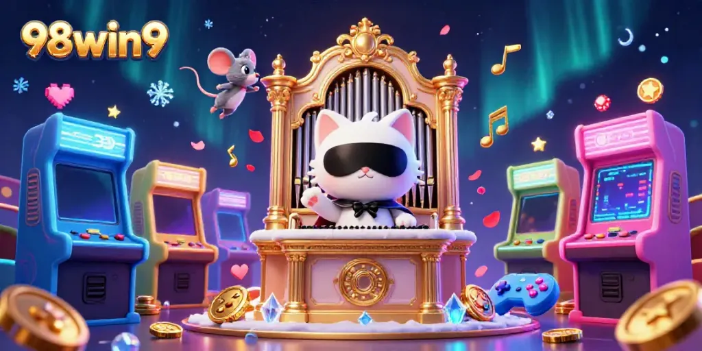 Experience thrilling gaming moments with 98win9 as the phantom cat enchants the casino.