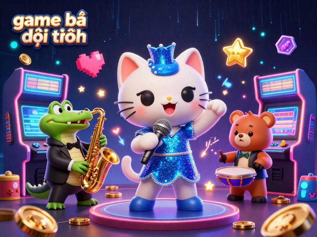 Engage in exhilarating game bài đổi thưởng featuring vibrant characters and dynamic casino scenes