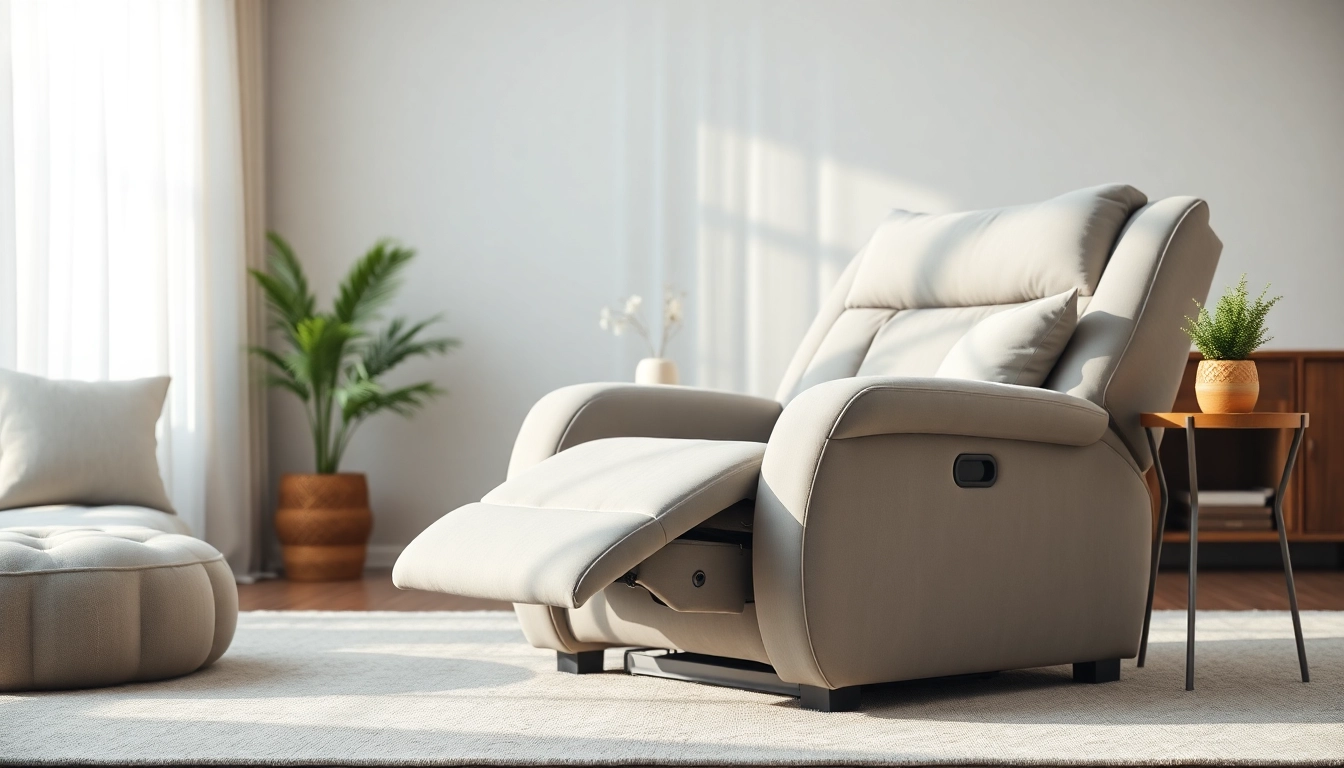 Relax in a luxurious sleeping recliner chair with plush cushions and elegant design.