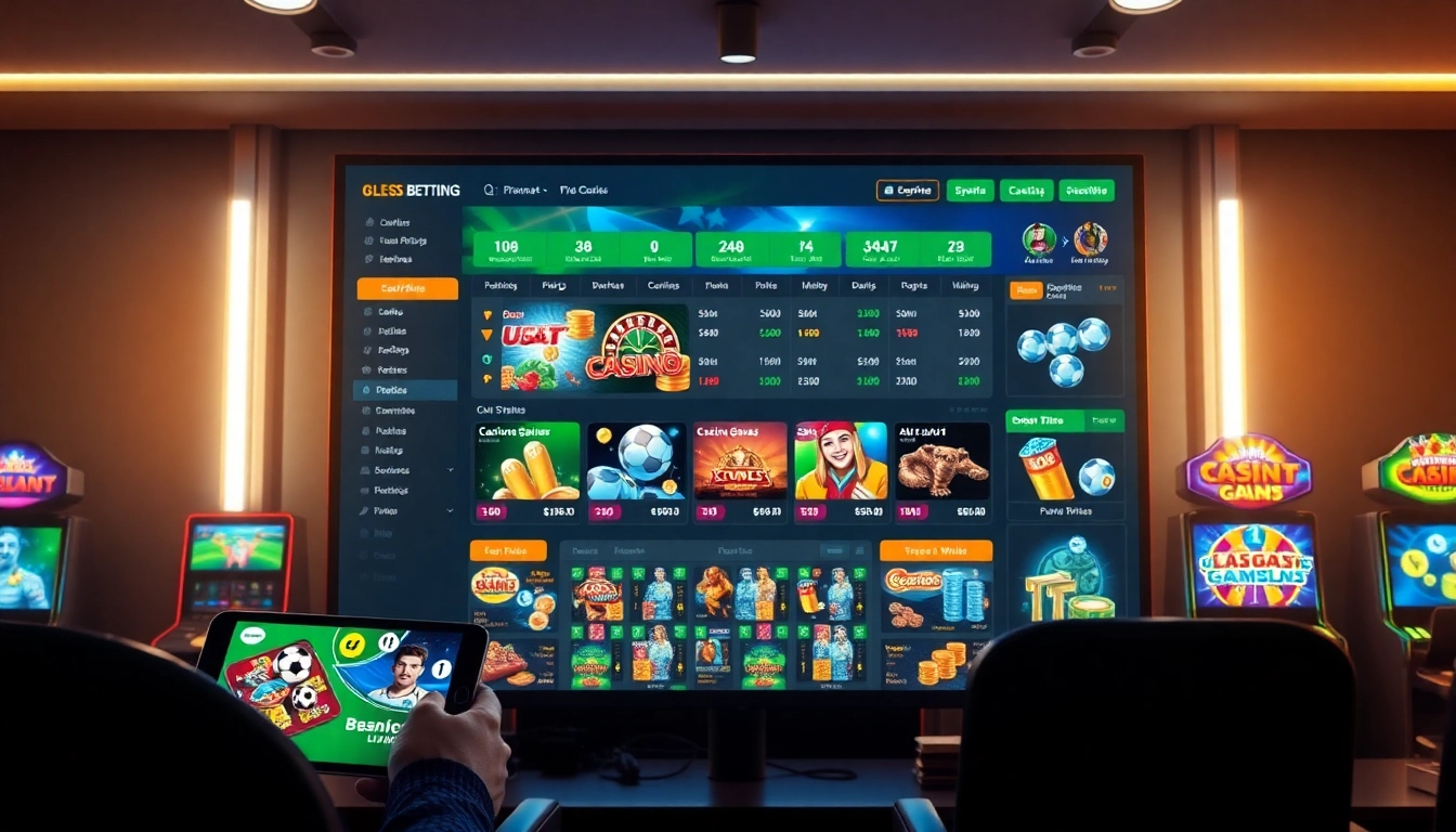 Online betting interface showcasing diverse games at stimmgewitter.org with vibrant graphics and promotions.