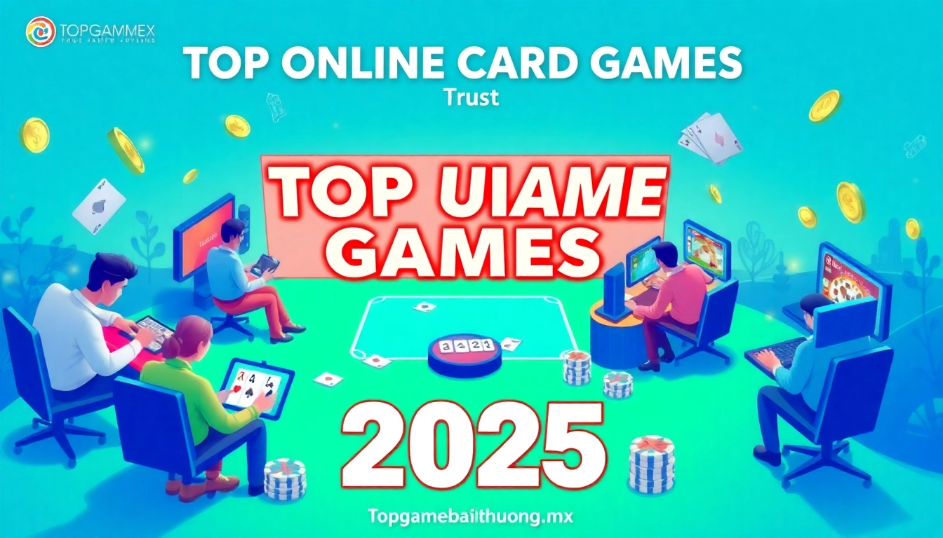 Topgamebaidoithuong.mx showcases popular online card games with vibrant graphics and competitive atmosphere.