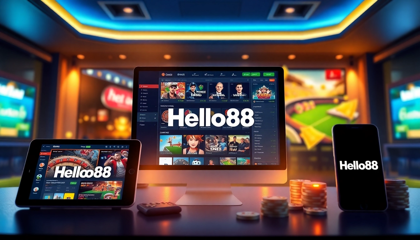 Hello88win.live online gambling platform showcasing casino and sports betting games.