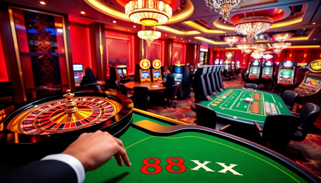 Experience the thrill of 88xx gambling with vibrant tables and exciting games.