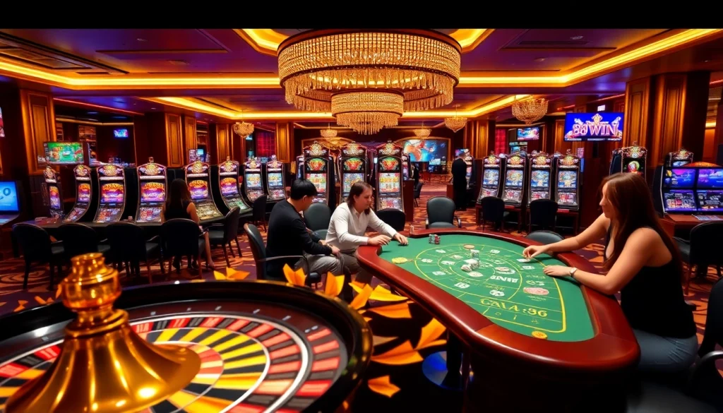 Experience thrilling gambling at 58WIN's vibrant casino with roulette and poker.