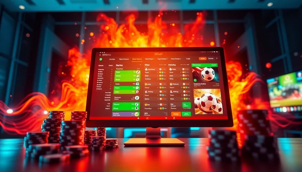 Engaging online betting experience through 89bet platform showcasing vibrant sports and casino elements.