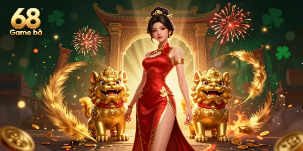 Experience thrilling entertainment at 68 Game bài with a captivating Asian-inspired casino scene.