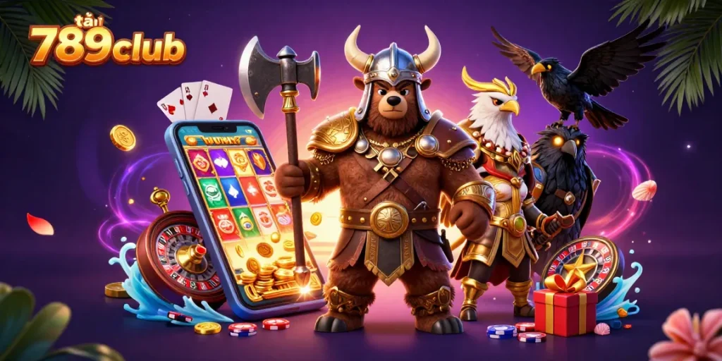 Experience the thrill of tải 789club with vivid 3D characters and dynamic casino elements.