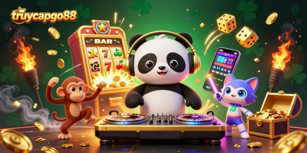 Spin, win, and discover fun at truycapgo88 with vibrant characters and exciting casino elements.